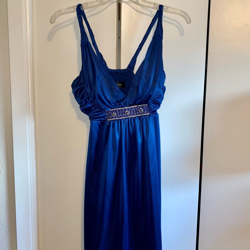 Alyn Paige Royal Blue Prom Dress